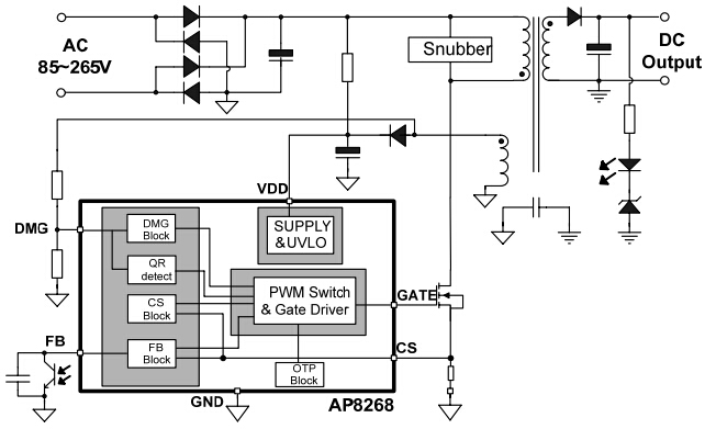 AP8268 pwm控制芯片电路图