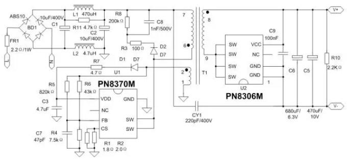 5v2a IC方案 电路图