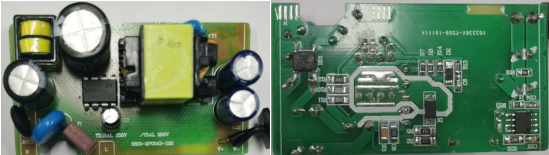 12v2a适配器方案PCB及DEMO实物图