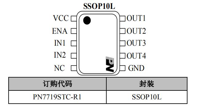lb1909mc替换芯片PN7719四通道直流马达驱动芯片