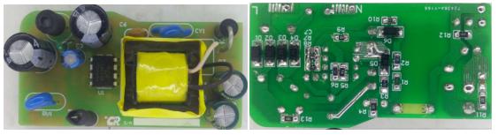 12v1a适配器方案DEMO实物图