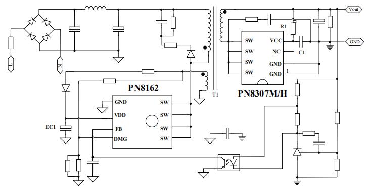 PN8162+PN8307H应用在公牛20W 2A1C快充飞碟插座